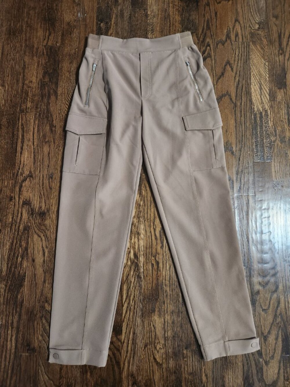 Athleta Endless High Rise Cargo Pants Light Brown size 4